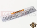 Harley-Davidson 2011 TOURING ELECTRA GLIDE CLASSIC  - FLHTC 103 29127-95B - LABEL, AIR CLEANER WARNING