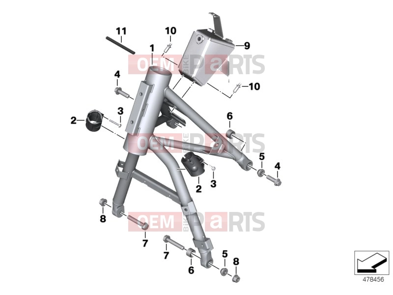 BMW Motorrad BMW 2017 C-Models C evolution (0C03) Front frame
