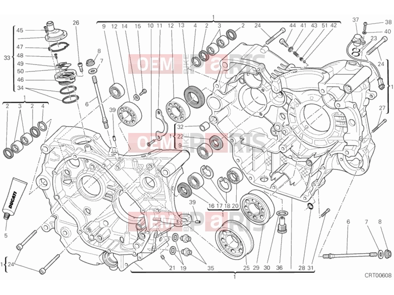 DUCATI 2014 Monster 795 CRANKCASE » ENGINE CASE