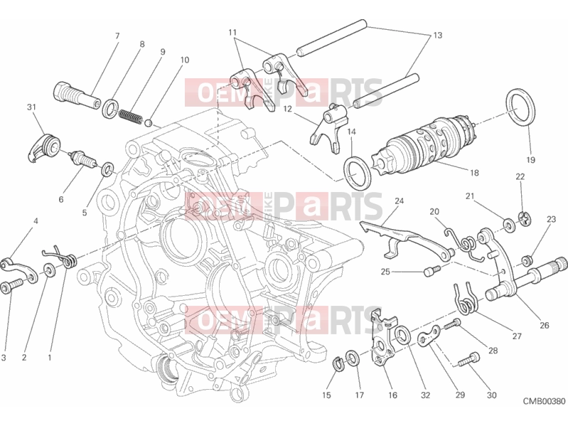 DUCATI 2014 HYPERSTRADA SHIFT CAM - FORK » FRONT SUSPENSION