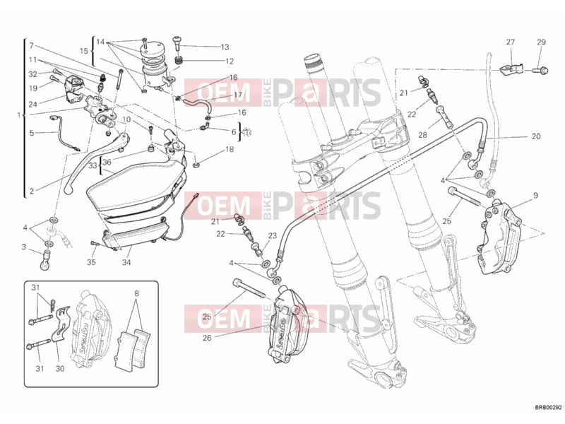 DUCATI 2013 Multistrada 1200 ABS FRONT BRAKE SYSTEM » BRAKING SYSTEM