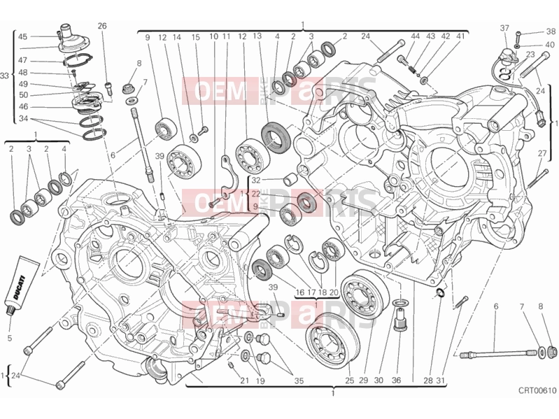 DUCATI 2013 Monster 659 ABS CRANKCASE » ENGINE CASE