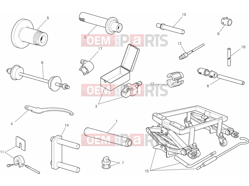 DUCATI 2013 Monster 796 ANNIVERSARY WORKSHOP SERVICE TOOLS, FRAME » FRAME