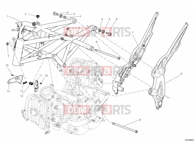 DUCATI 2013 Diavel FRAME » FRAME