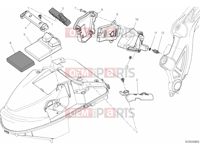 DUCATI 2013 Diavel CROMO ENGINE CONTROL UNIT » HANDLE BAR