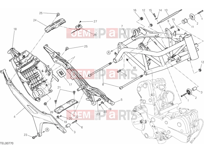 DUCATI 2013 HYPERMOTARD SP FRAME » FRAME