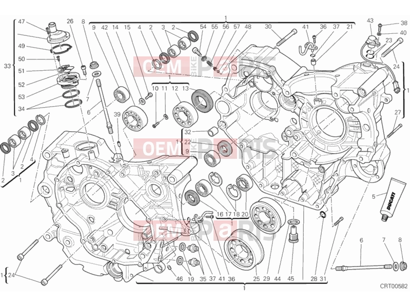 DUCATI 2012 Monster 1100 EVO ABS CRANKCASE » ENGINE CASE