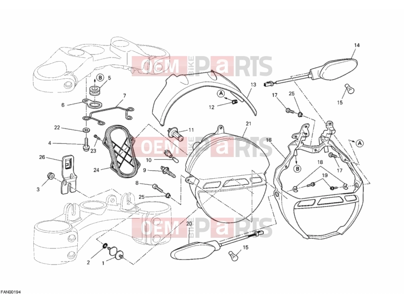DUCATI 2012 Monster 659 ABS HEADLIGHT » LIGHTING SYSTEM