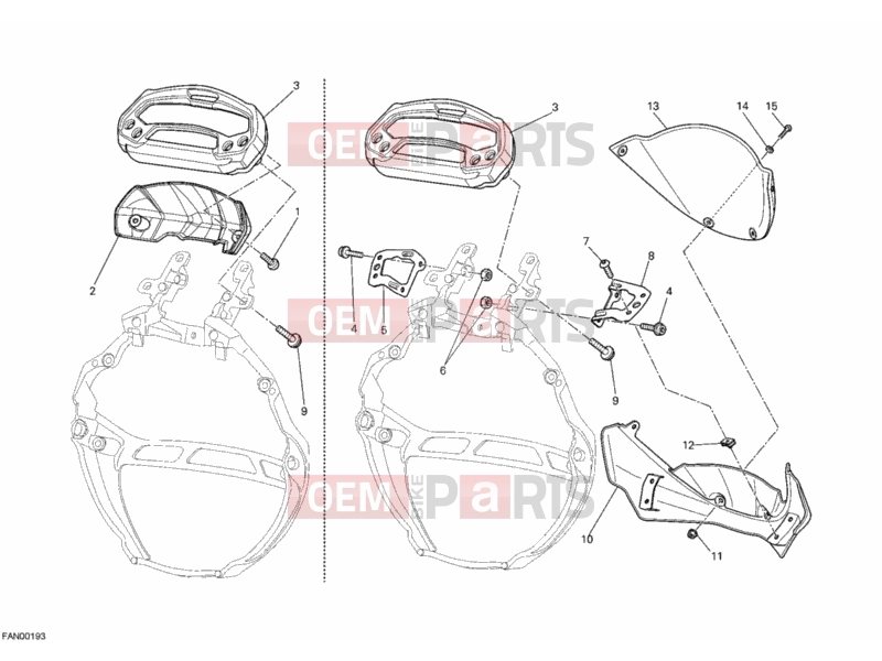DUCATI 2012 Monster 696 ABS METER » HANDLE BAR