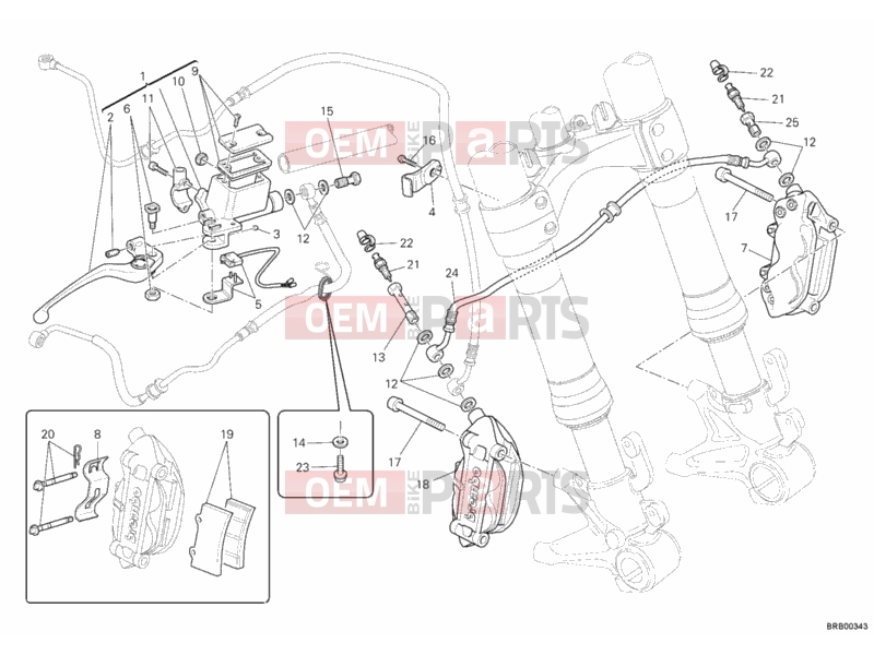 DUCATI 2012 Monster 796 ABS FRONT BRAKE SYSTEM » BRAKING SYSTEM