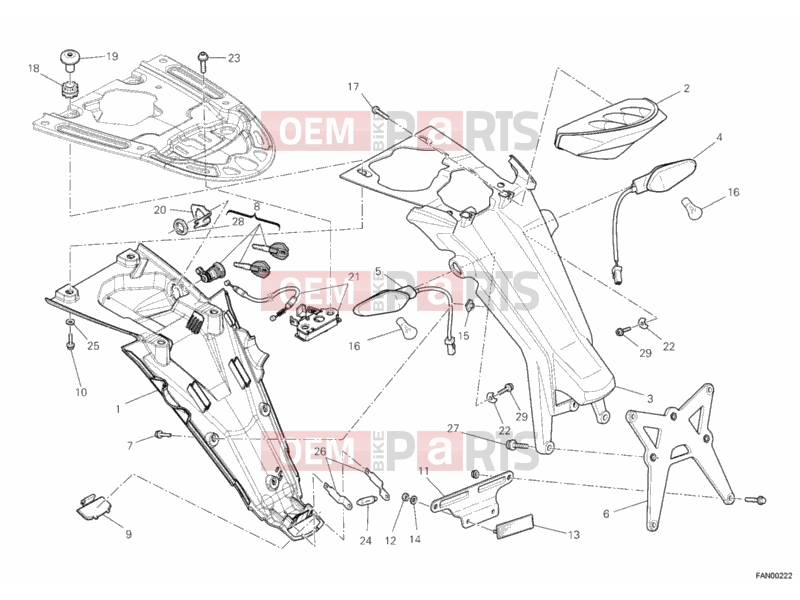 DUCATI 2012 Monster 796 ABS TAILLIGHT » LIGHTING SYSTEM