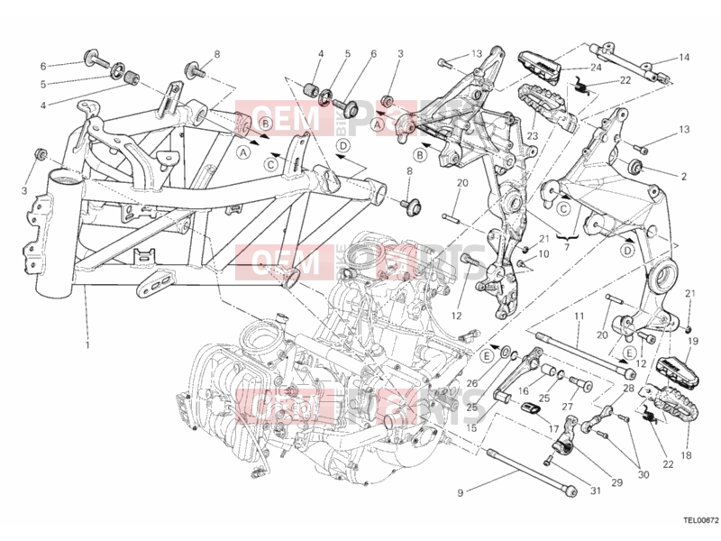 DUCATI 2011 Multistrada 1200 ABS FRAME » FRAME