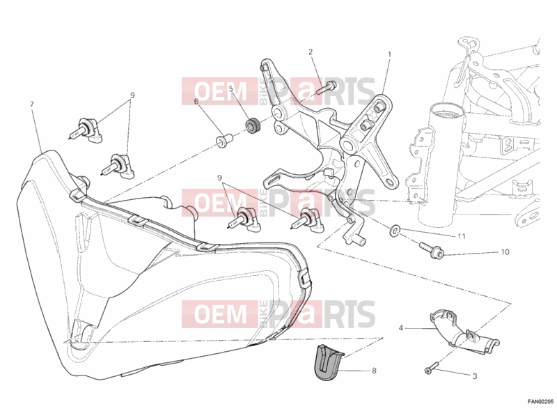 DUCATI 2011 Multistrada 1200 ABS HEADLIGHT » LIGHTING SYSTEM