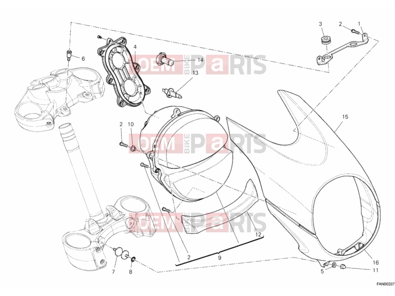 DUCATI 2011 Diavel HEADLIGHT » LIGHTING SYSTEM