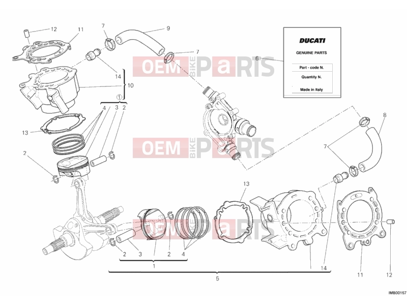 DUCATI 2011 Diavel CYLINDER - PISTON » ENGINE CASE