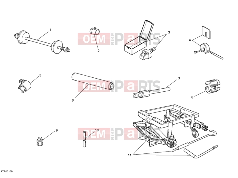 DUCATI 2010 Monster 696 WORKSHOP SERVICE TOOLS, FRAME » FRAME