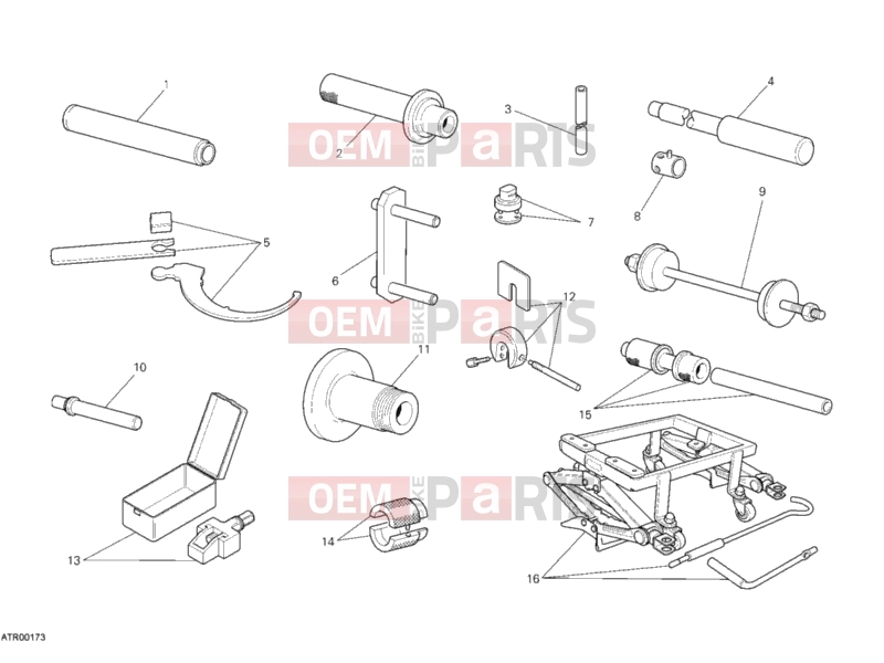 DUCATI 2010 Streetfighter WORKSHOP SERVICE TOOLS, FRAME » FRAME