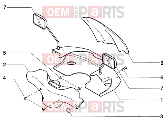 Handlebars » Handlebars covers - Piaggio Beverly 125