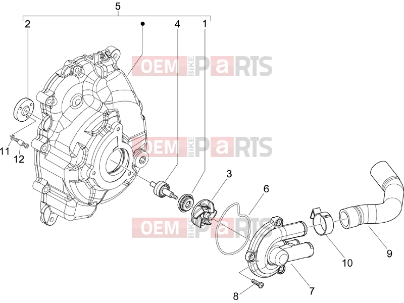 Engine » Cooler pump - Piaggio Beverly 125 2005