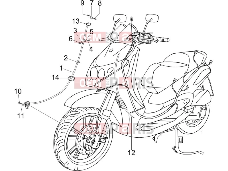 PIAGGIO Beverly 125 Braking system - Transmissions » Transmissions