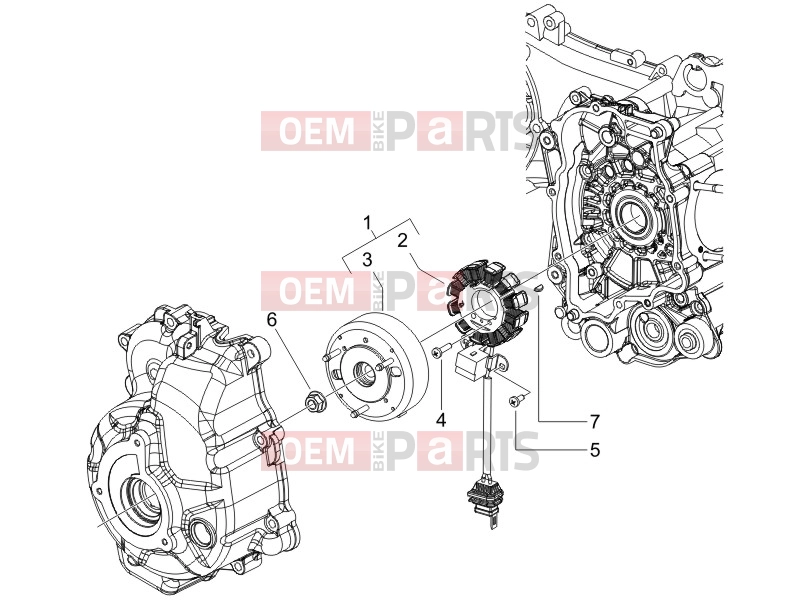 Engine » Flywheel magneto - Piaggio Beverly 125 2008