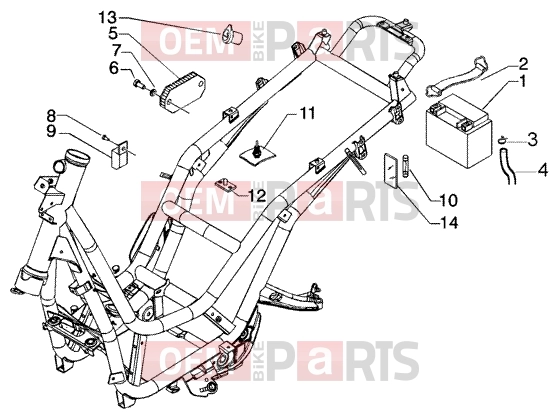 Electrical system » Electrical device - battery - Piaggio Beverly 125 RST