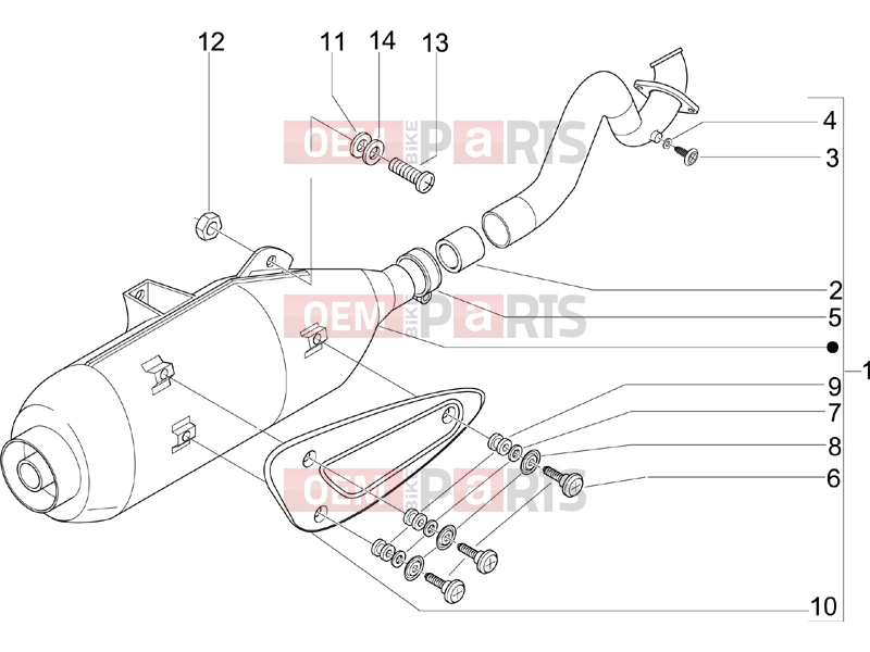 PIAGGIO Beverly 250 Engine » Silencer