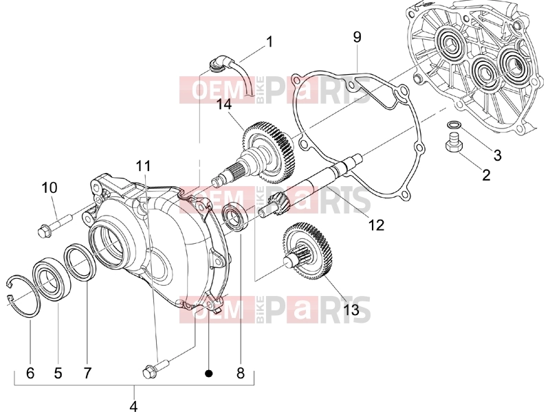PIAGGIO Beverly 250 Cruiser Engine » Reduction unit