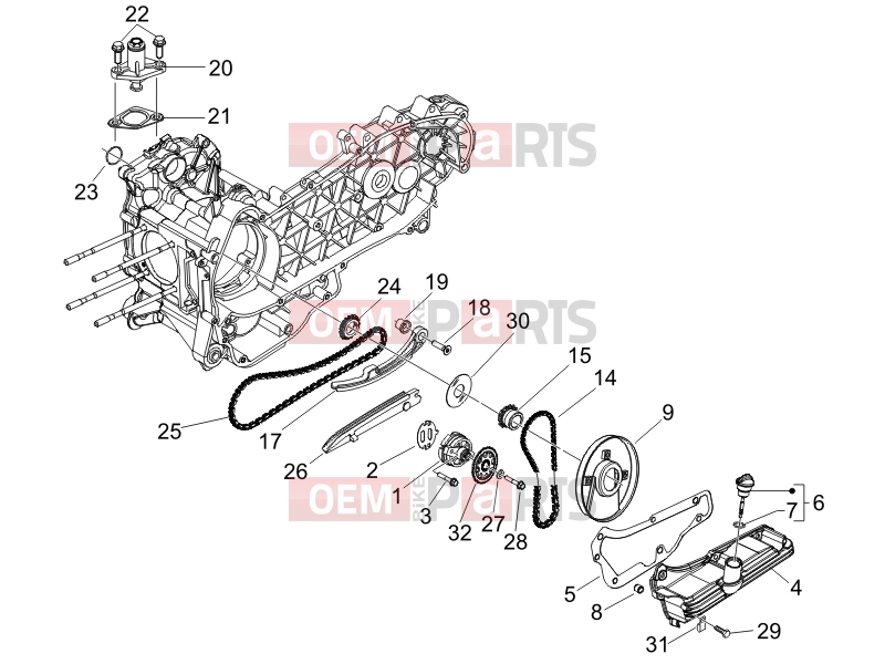 Engine » Oil pump - Piaggio Beverly 250 2007