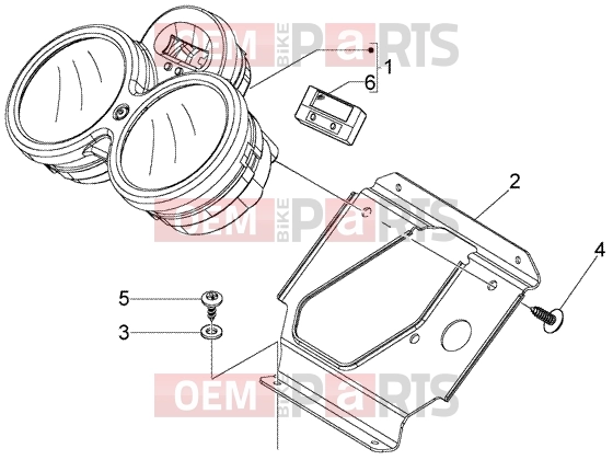 PIAGGIO Electrical system » Instruments set