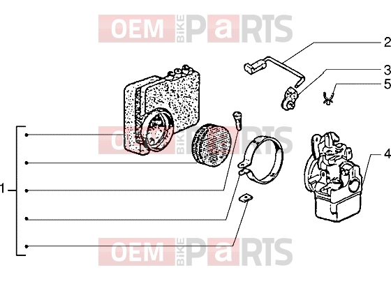 PIAGGIO Engine » Carburettor-Air cleaner