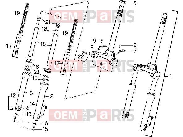 Suspensions-Wheels » Front fork - Piaggio Diesis 100
