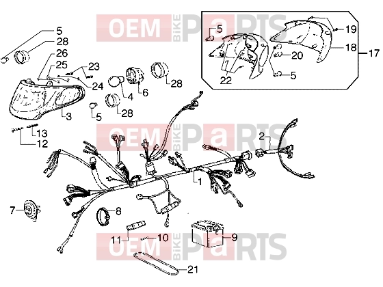 PIAGGIO Electrical system » Electrical devices
