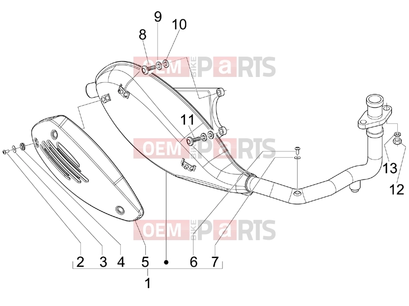 Engine » Silencer - Piaggio Fly 150 2008