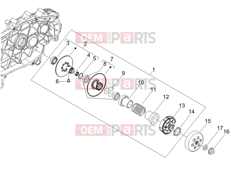 PIAGGIO Fly 150 Engine » Driven pulley