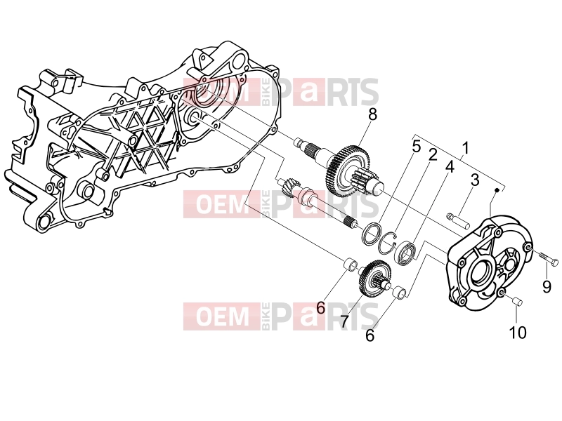 PIAGGIO Fly 50 2T Engine » Reduction unit
