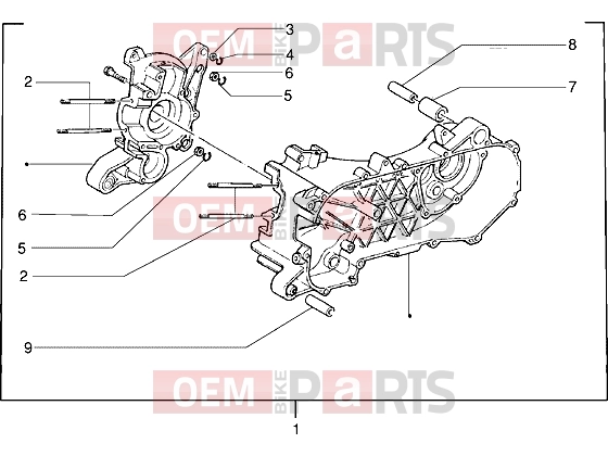 PIAGGIO Engine » Crankcase