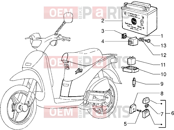 PIAGGIO Electrical system » Electrical devices