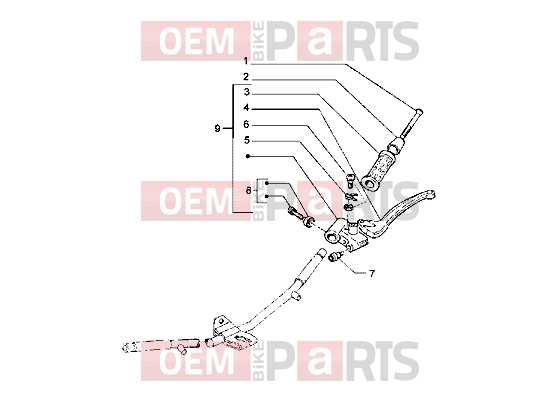 Handlebars » Handlebars component parts - Piaggio Hexagon GT