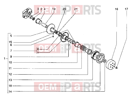 PIAGGIO Engine » Driven pulley