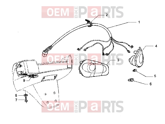 Electrical system » Tail lamp - Piaggio Hexagon LX