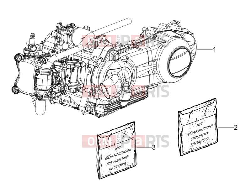 PIAGGIO Liberty 150 Engine » Engine, assembly