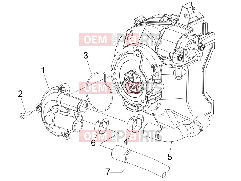 PIAGGIO MP3 125 Engine » Cooler pump