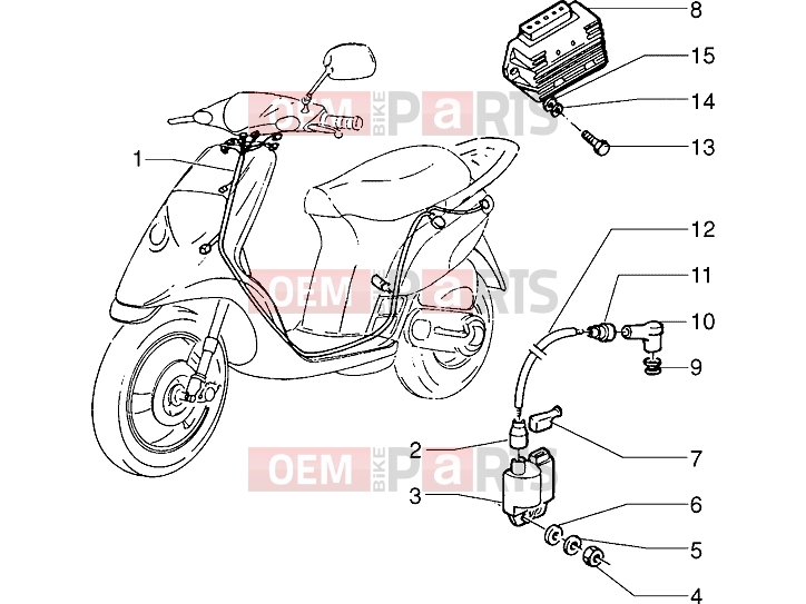 PIAGGIO Electrical system » Electrical devices