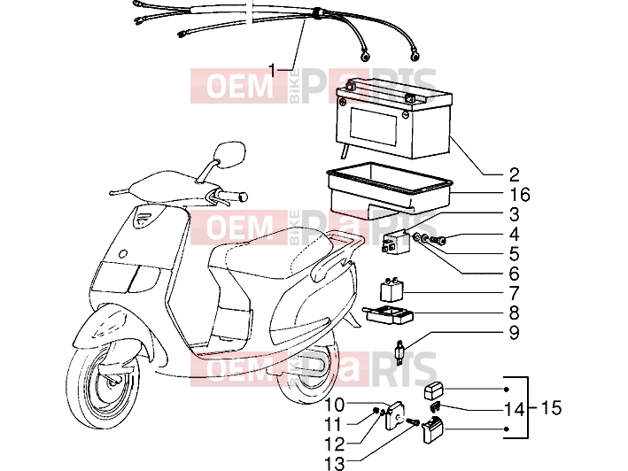 PIAGGIO Electrical system » Electrical devices