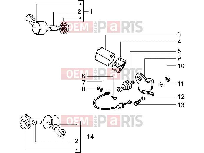 PIAGGIO Electrical system » Cable harness