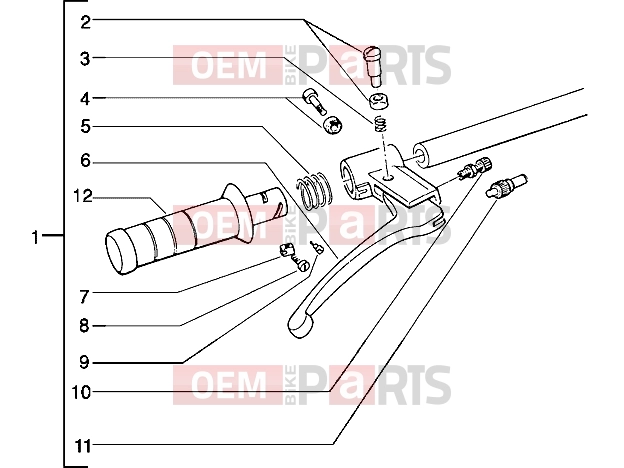 PIAGGIO Handlebars » Handlebars component parts