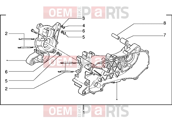 PIAGGIO Engine » Crankcase
