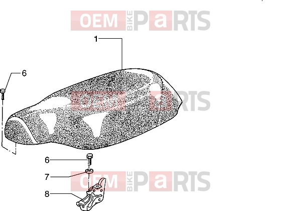 Chassis » Saddle - Piaggio Typhoon 125 X 2T
