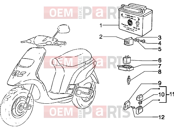 PIAGGIO Electrical system » Electrical devices